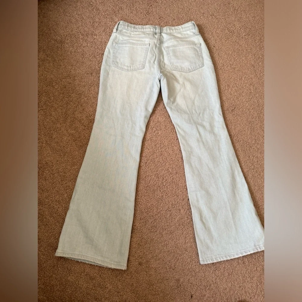 Old Navy light wash high rise flare girls jeans size‎ 12